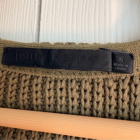 Jenni Kayne Olive Green Women's Sweater - Picture 2 of 2